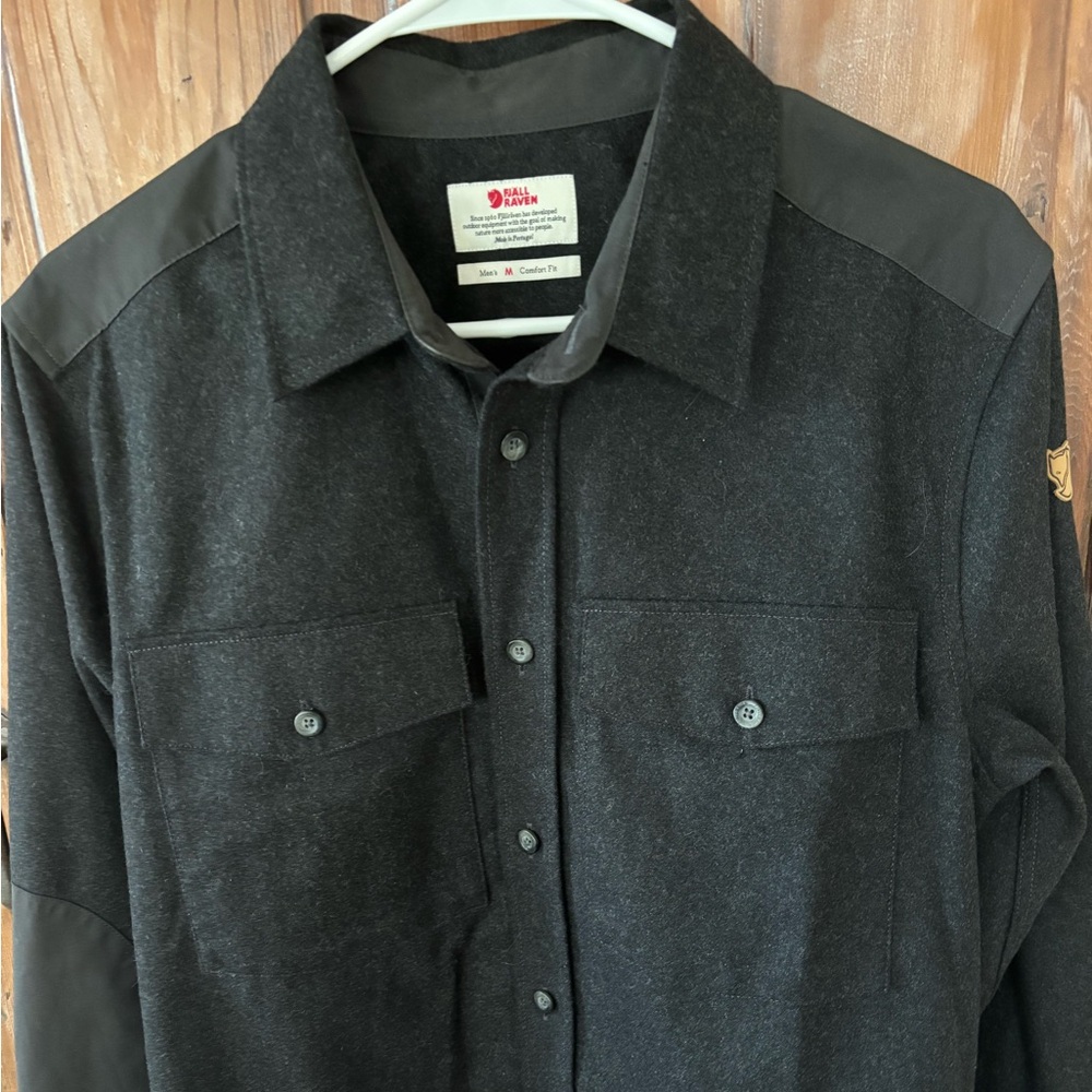 Men's FJALLRAVEN Wool-Blend Shirt, Medium